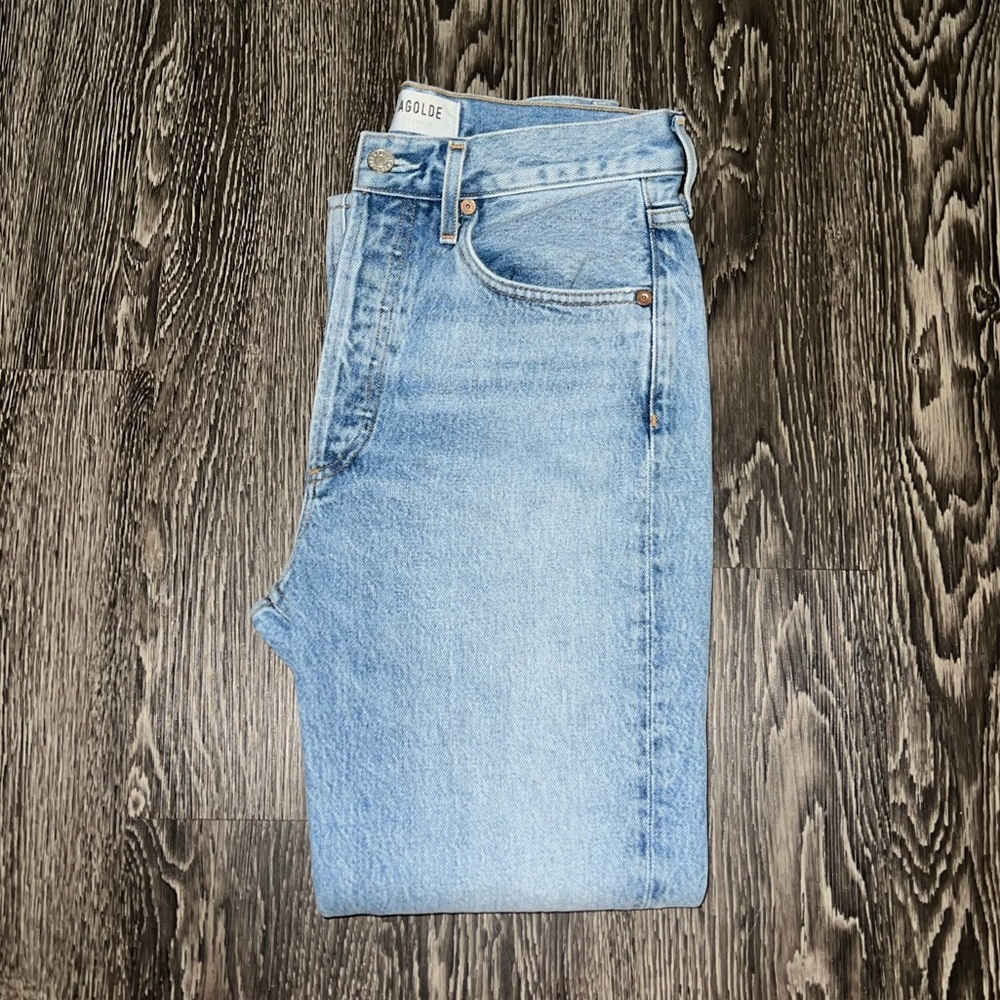 Agolde Riley High Rise Straight Crop